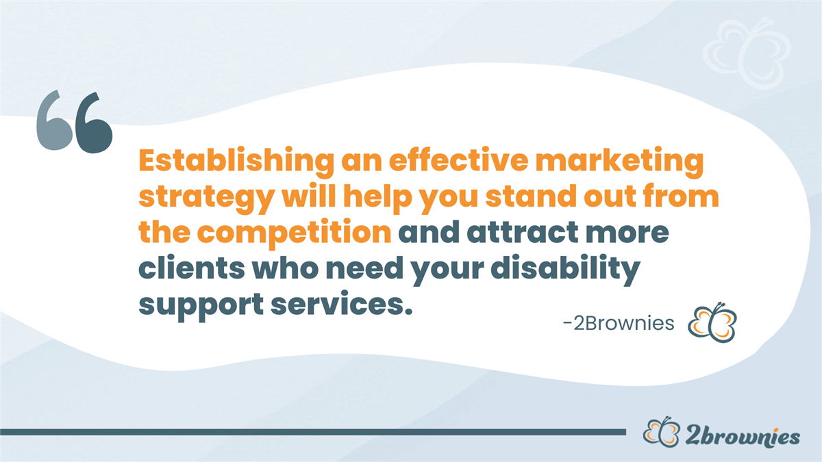 Quote card: 'An effective marketing strategy will help you stand out and attract more clients who need your services.'
